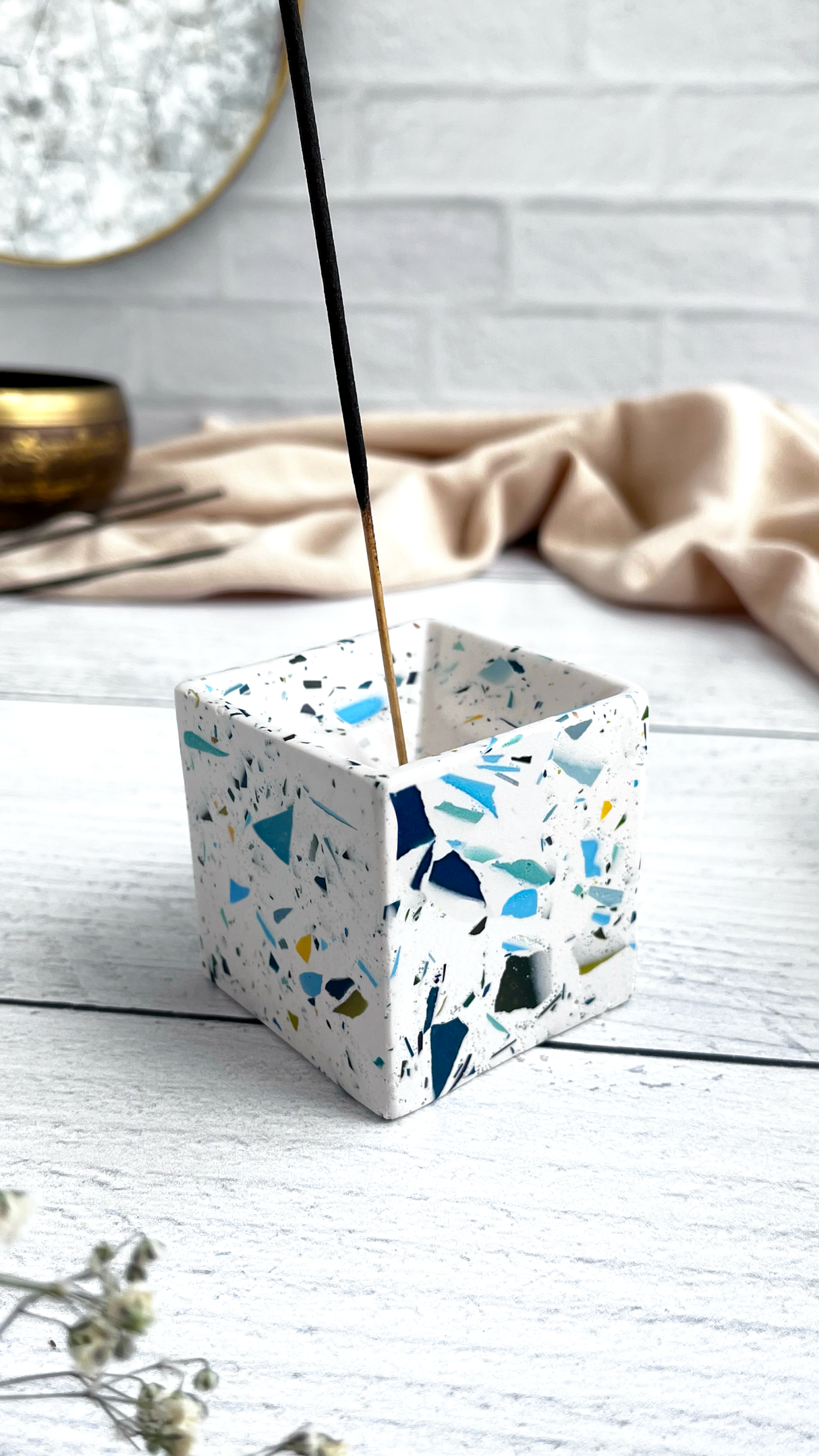 Terrazzo Incense Holder
