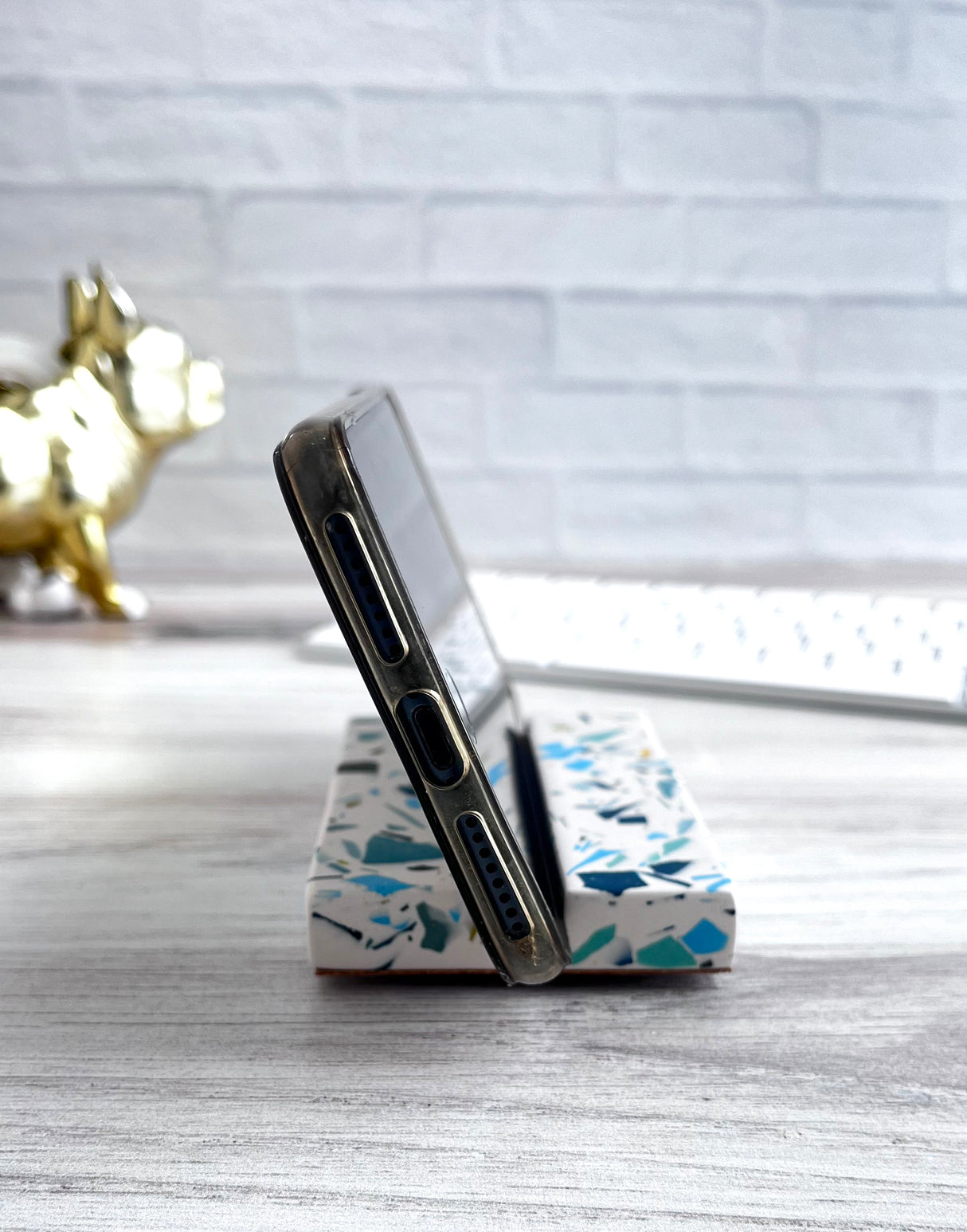 Terrazzo Phone Holder